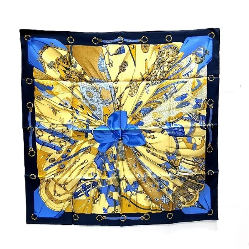 Hermes blue  Silk Scarf (Pre-Owned)