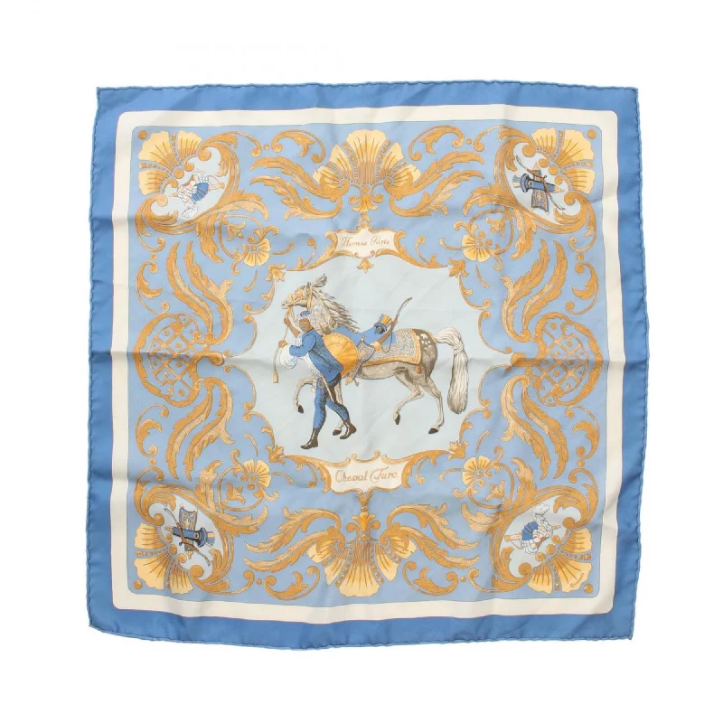 Hermes blue  Silk Scarf (Pre-Owned)