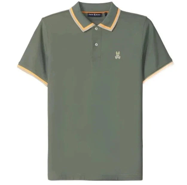 ID24316-Psycho Bunny Green Kingsbury Polo