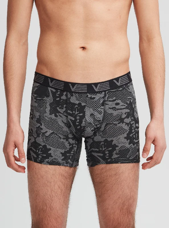 Charcoal camo bamboo fiber boxer