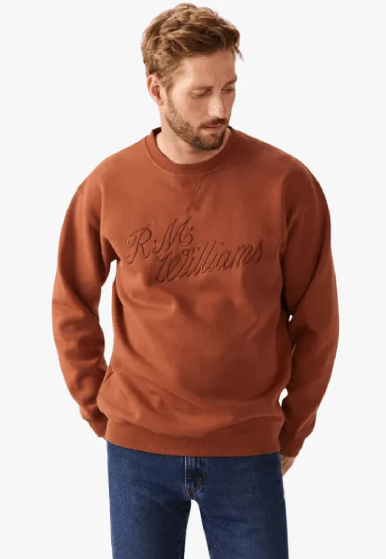 R.M. Williams Mens Script Crew