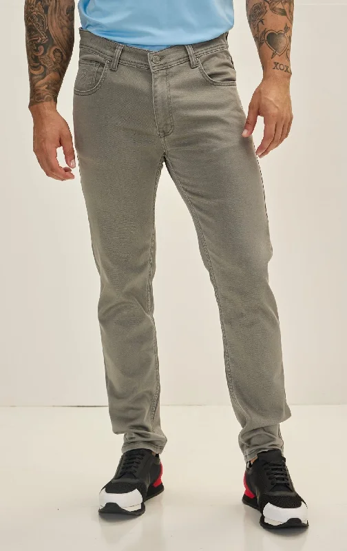 Super Soft 5-pocket Style Pants - Grey