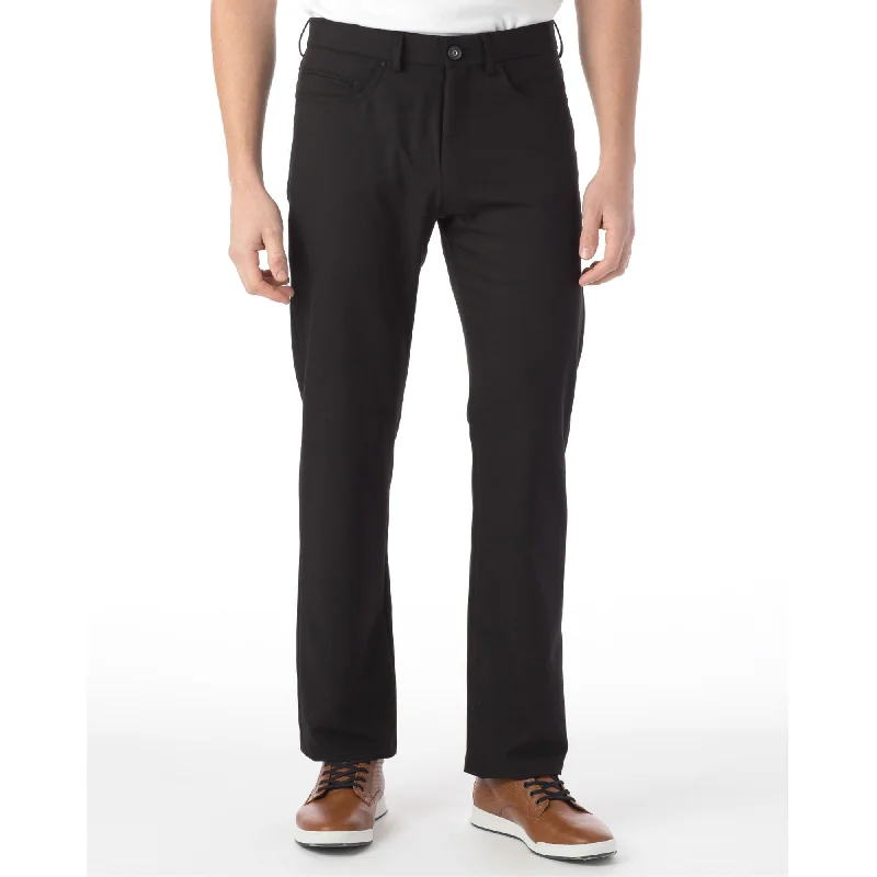 Comfort-EZE 5-Pocket Commuter Bi-Stretch Gabardine Pant in Black (Connor Modern Fit) by Ballin