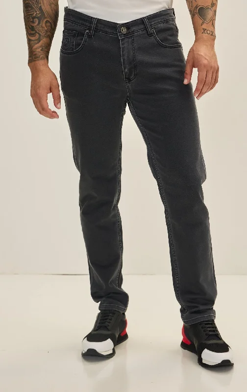 Super Soft 5-pocket Style Pants - Anthracite