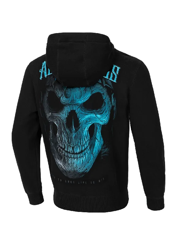 Men's Hoodie Blue Skull