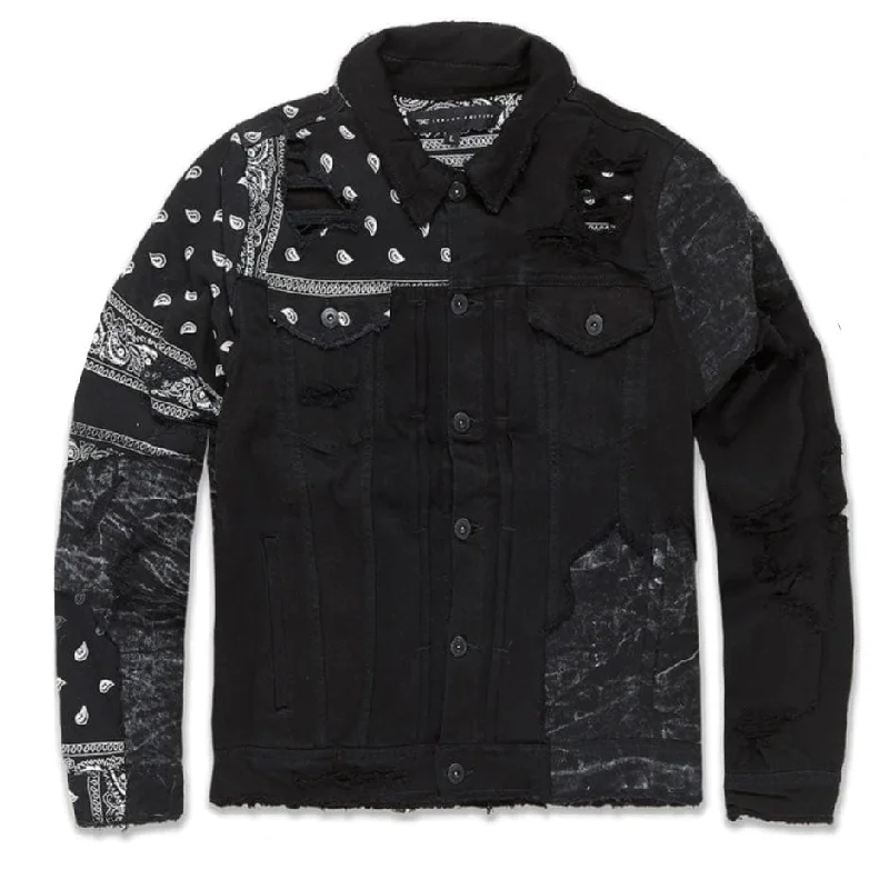 Jordan Craig Represent Denim Trucker Jacket (Noir) 91556