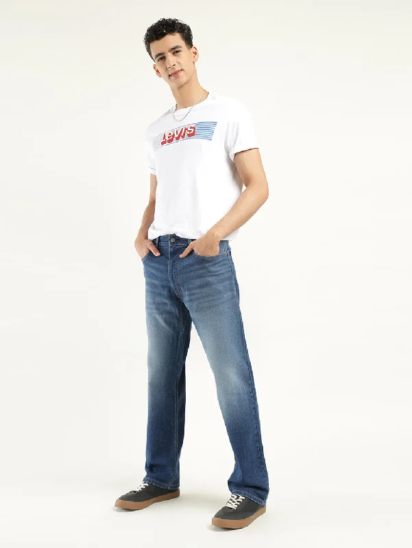 Men's 555'96 Relaxed Straight Fit Indigo Jeans