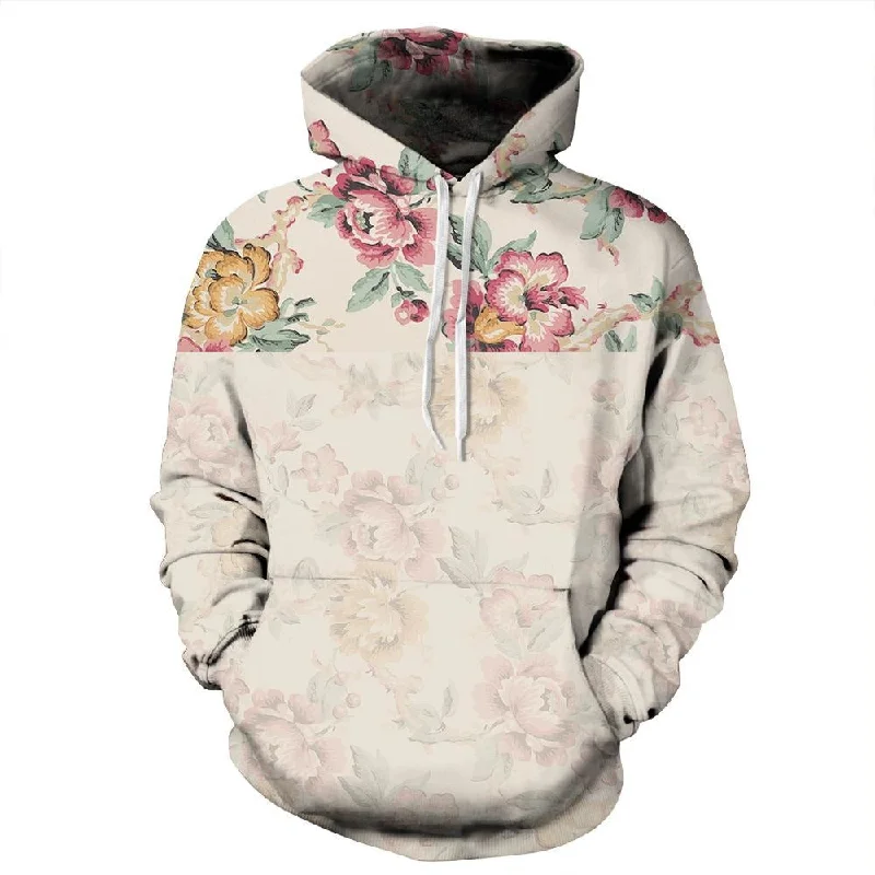 Unisex Wild Rose Vintage Hoodie