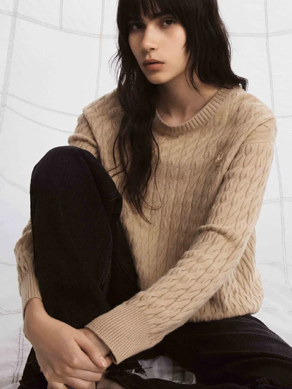 Cable Texture Knit Sweater