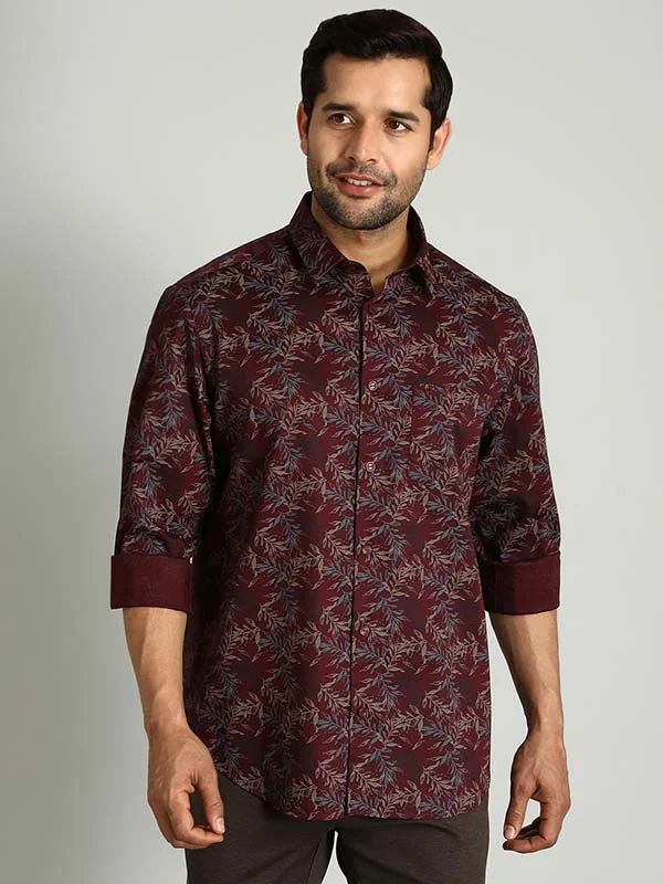 Men Printed Full Sleeve Cotton Blend Shirt