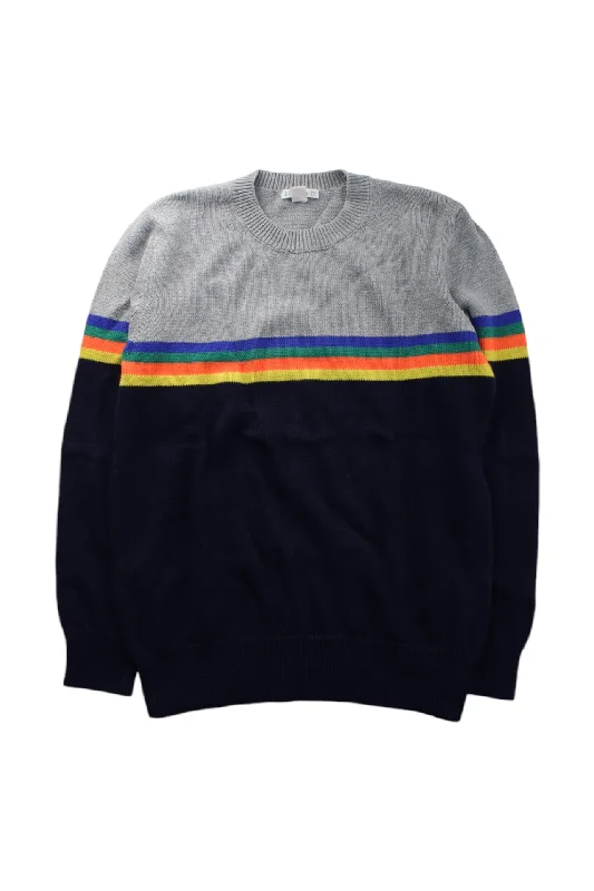 Crewcuts Rainbow Stripe Knit Sweater 12Y