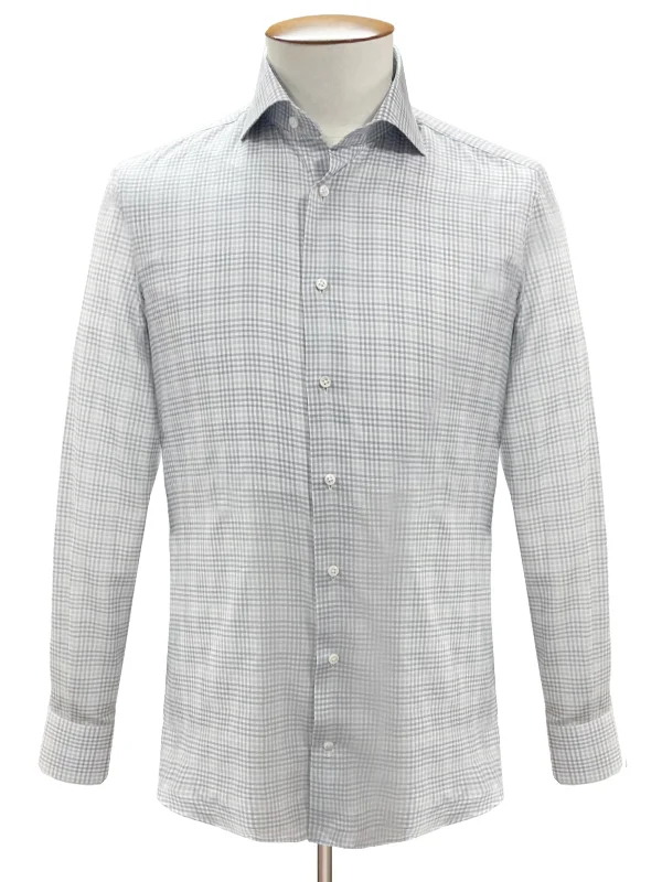 Silvern Check Cutaway Collar Shirt