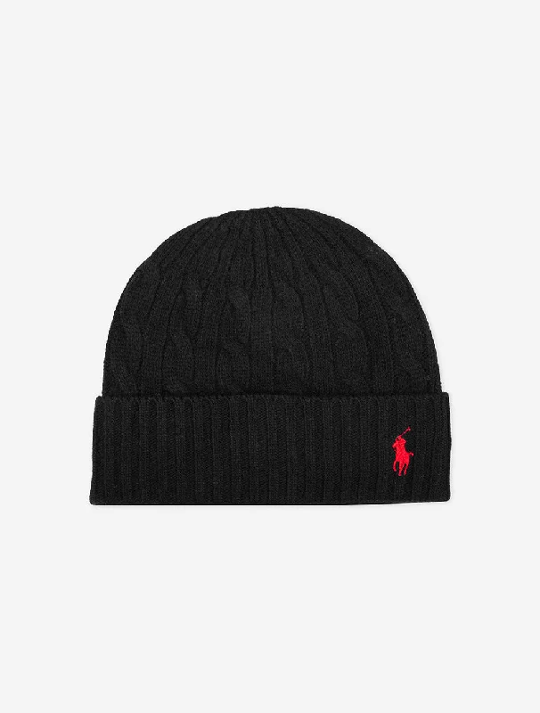 Classic Cable Beanie Black