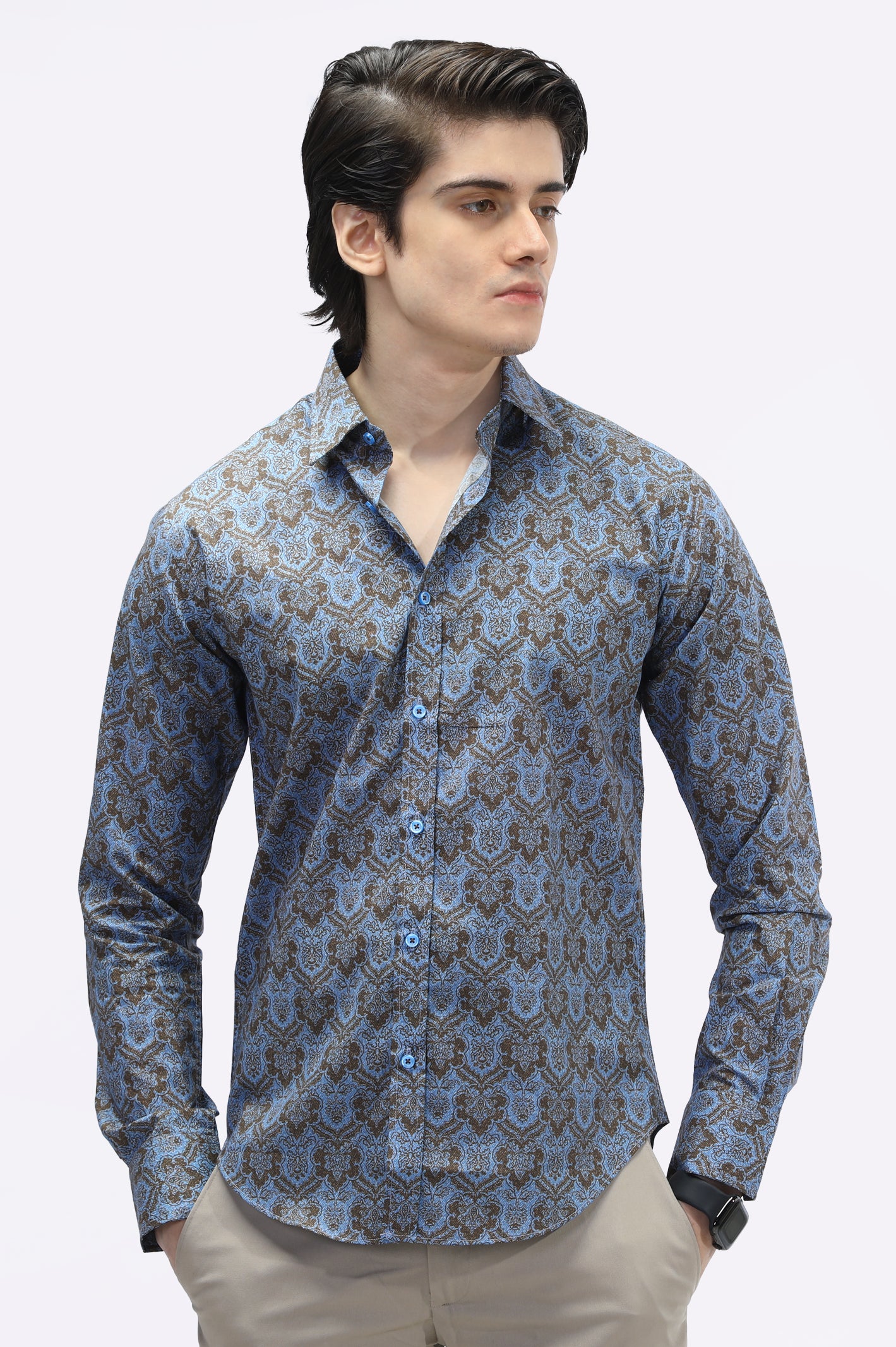 Multicolor Printed Casual Milano Shirt