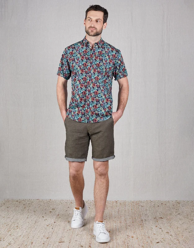 Island Brown Birdseye Shorts