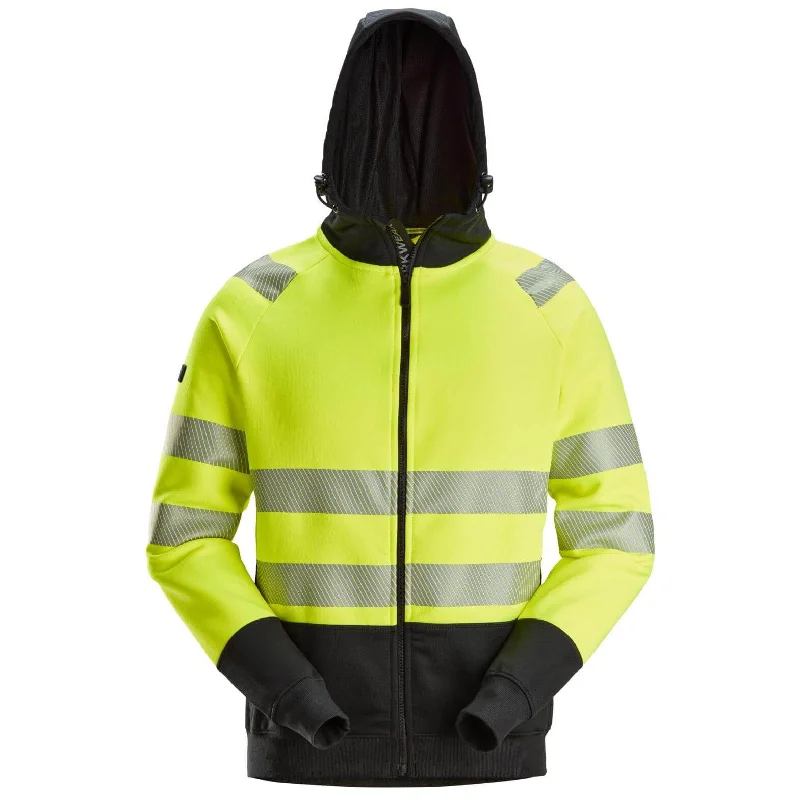 Snickers 2839 Full Zip Hi Vis Hoodie Class 2