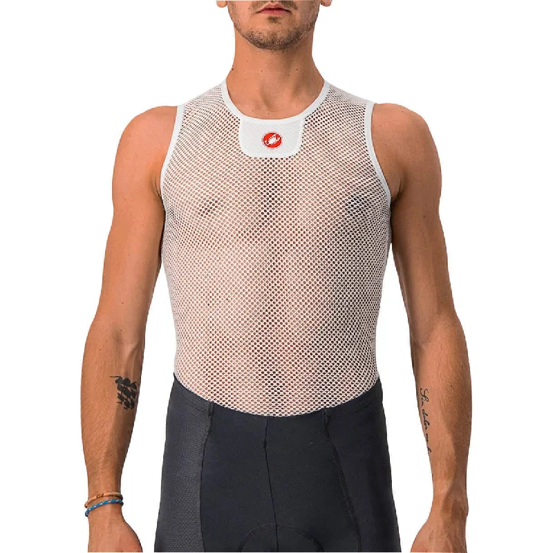 Castelli Core Mesh 3 Sleeveless Mens Cycling Base Layer - White