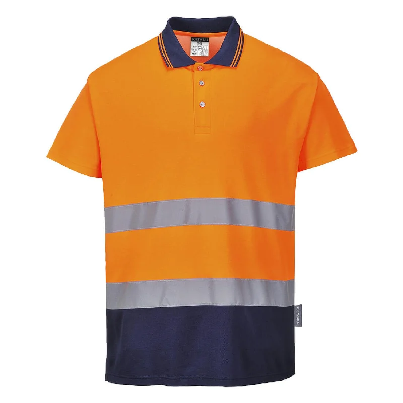 Portwest S174 Two Tone Cotton Comfort Hi Vis Polo Shirt