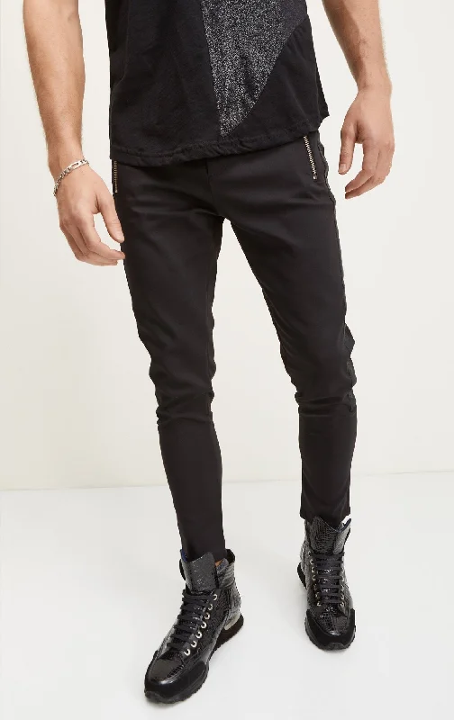 Rt's #10 Gauge Ykk Track Pants - Black