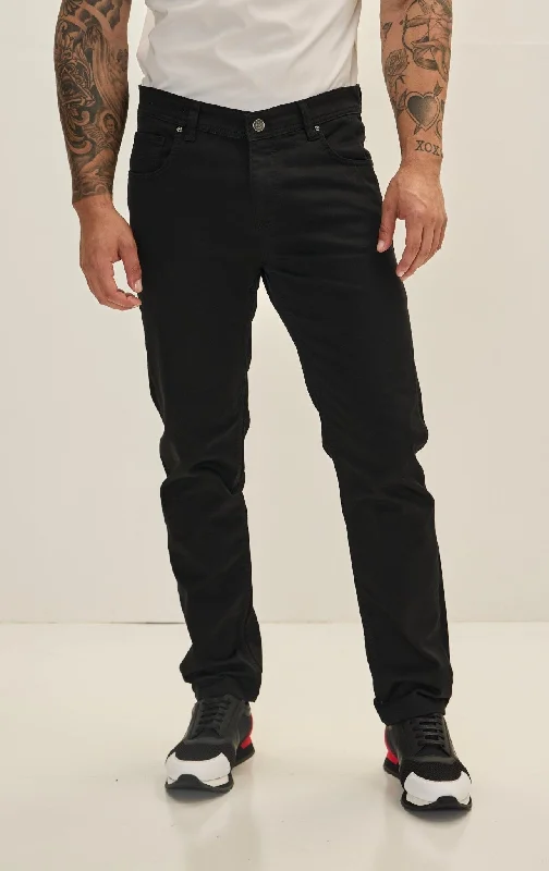 Super Soft 5-pocket Style Pants - Jet Black