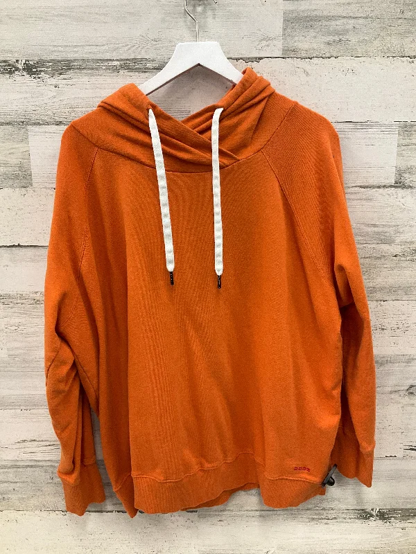 Sweatshirt Hoodie By Peace Love World In Orange, Size: 2x