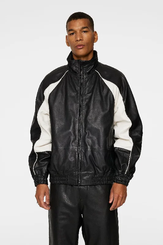 Lex Leather Track Jacket