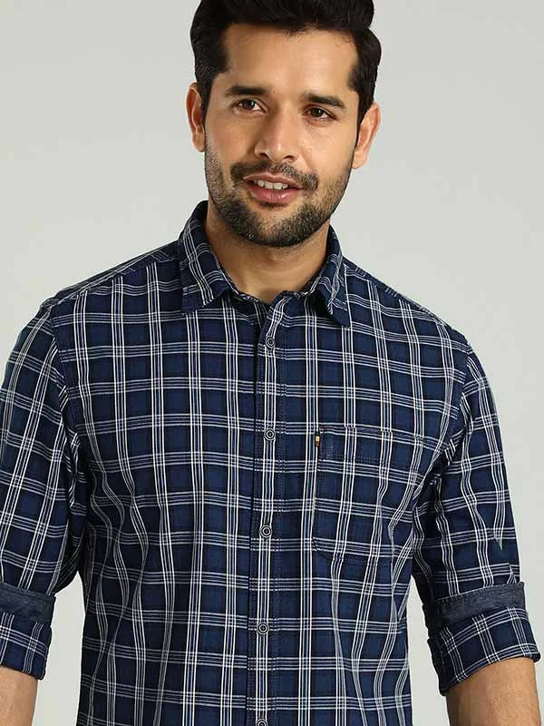 Men Checked Full Sleeve Cotton Shirt