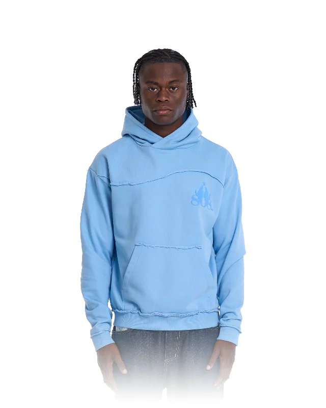 Destroyed Hoodie Babyblue