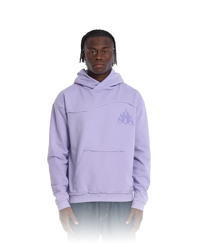 Destroyed Hoodie Purple