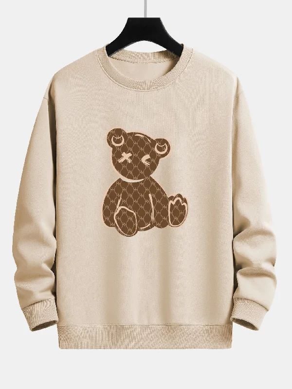 Bear Print Relax Fit Sweatshirt