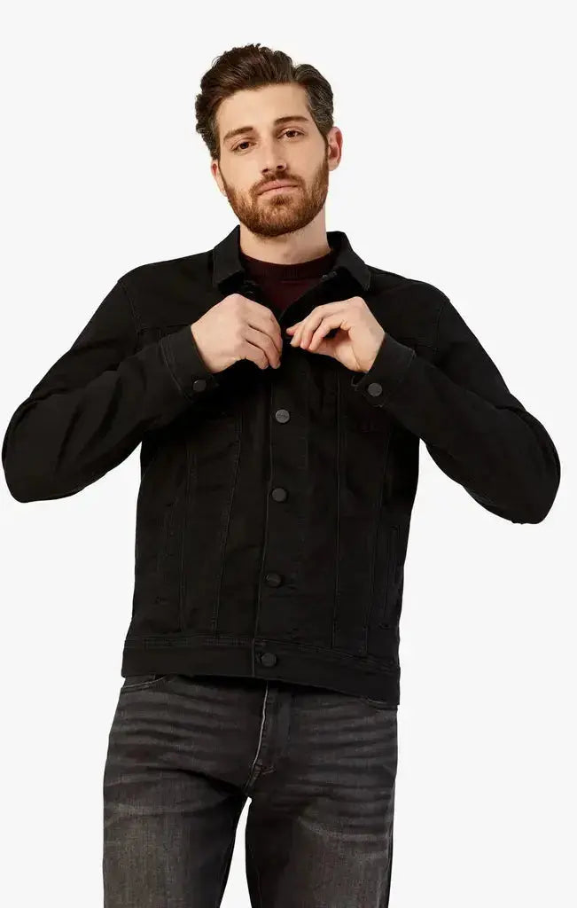 34 HERITAGE | Travis Jacket | Black Brushed Denim