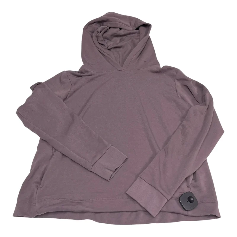 Athletic Sweatshirt Hoodie By Free Fly In Purple, Size: M