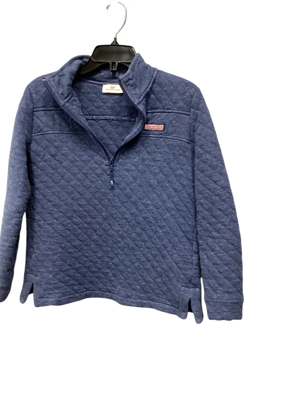 Sweatshirt Collar By Vineyard Vines In Blue, Size: S