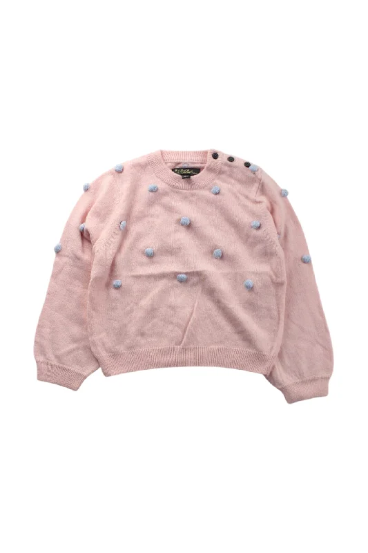 Velveteen Pom-Pom Knit Sweater 12-18M