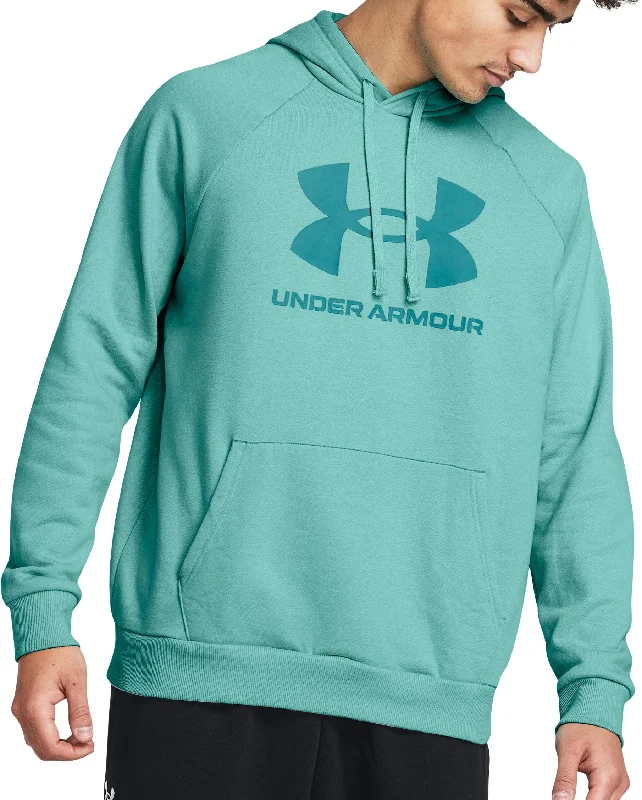 Under Armour Rival Fleece Logo Mens Hoody - Green