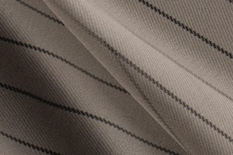 Made to Measure Tan/Black Chalk Stripe Waistcoat