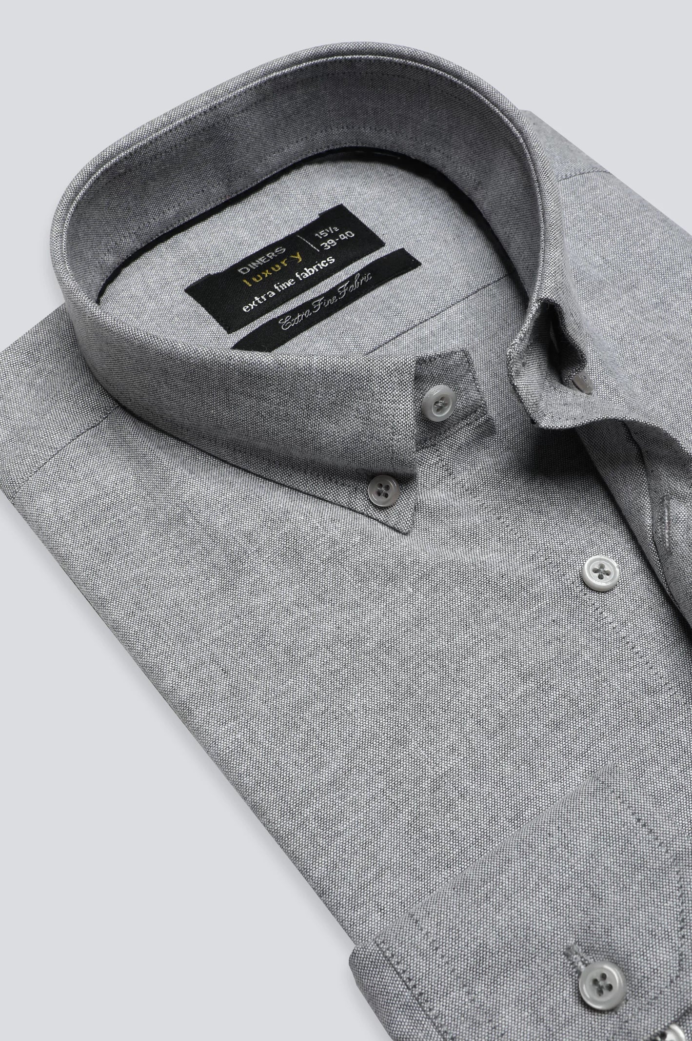 Grey Textured Formal Shirt