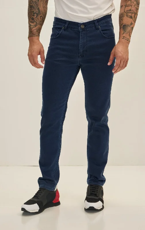 Super Soft 5-pocket Style Pants - Dark Navy