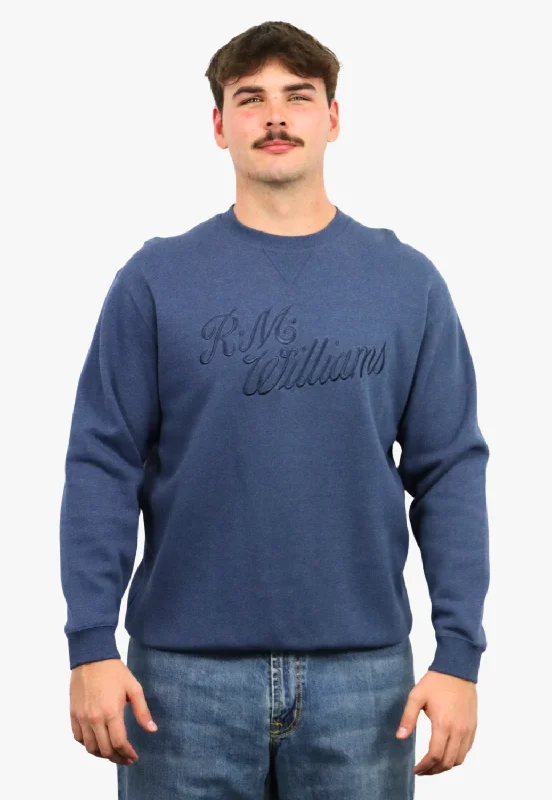 R.M. Williams Mens Script Crew Neck