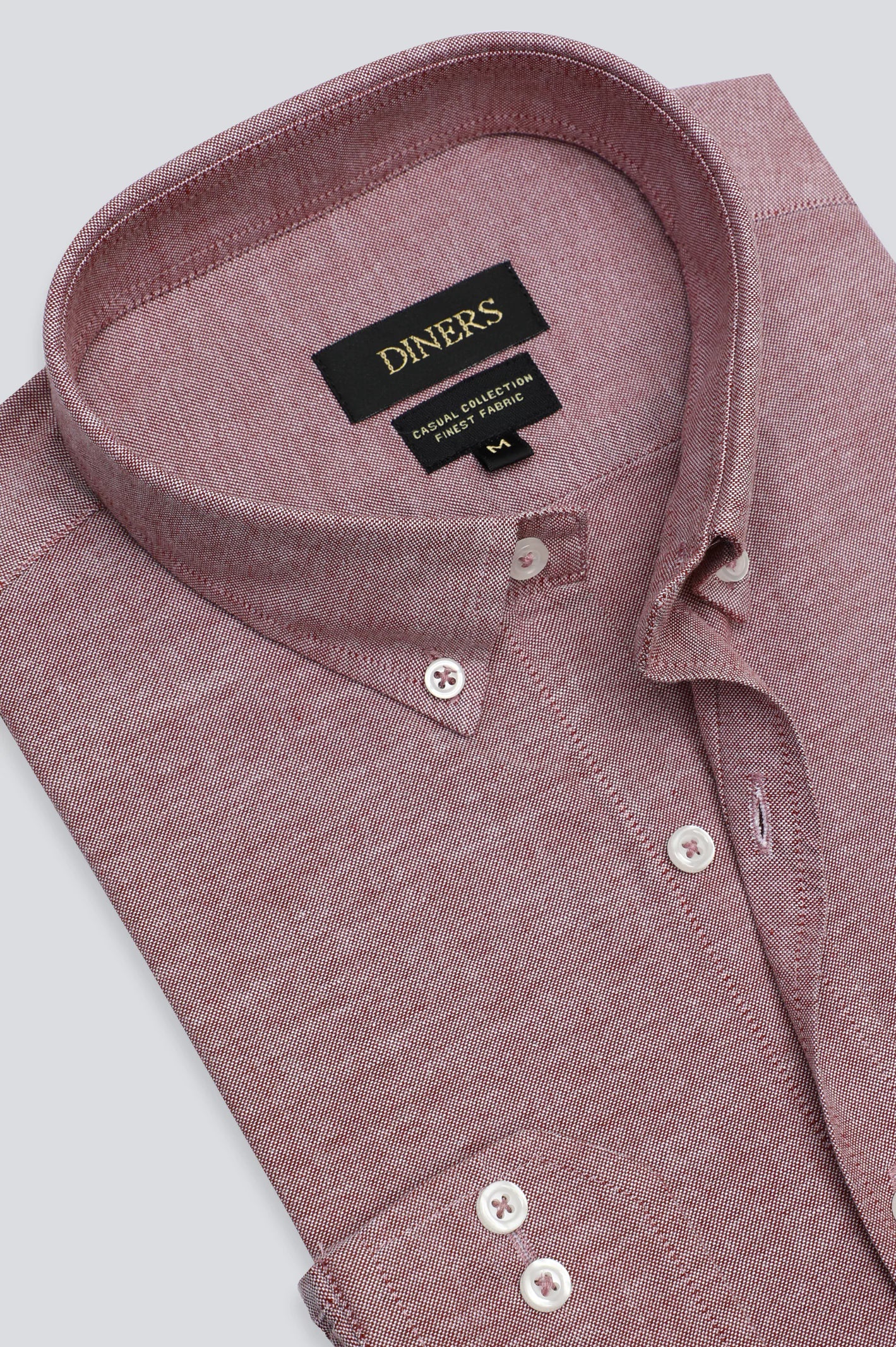 Maroon Self Textured Casual Shirt