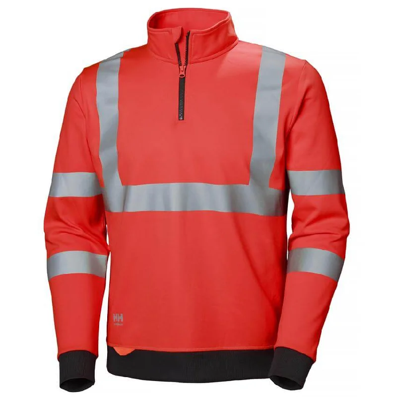 Helly Hansen Addvis Hi Vis Half Zip Sweatshirt - 79096