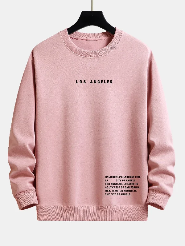 Los Angeles Slogan Print Relax Fit Sweatshirt