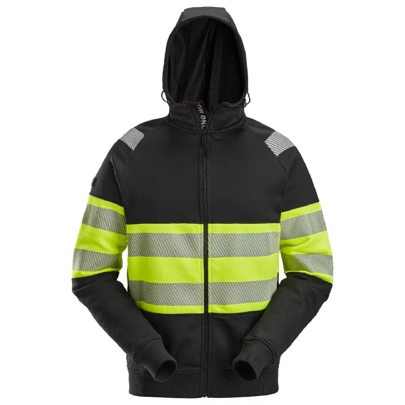 Snickers 2838 Full Zip Hi Vis Hoodie Class 1