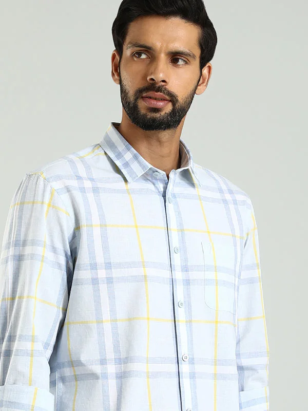 Men Checked Full Sleeve Cotton Shirt