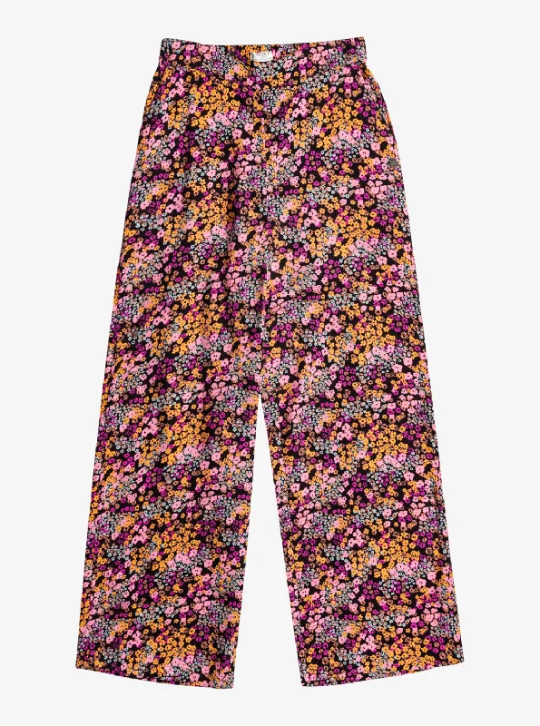 Girls 4-16 You Found Me Palazzo Pants - Anthracite Floral Daze