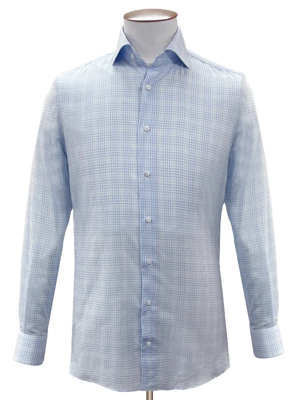 Lazuline Check  Cutaway Collar Shirt