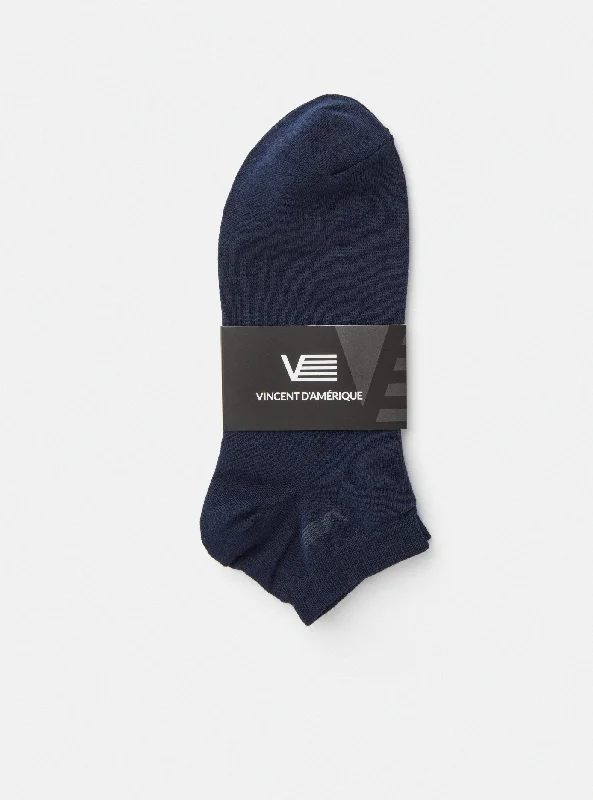 Navy esential ankle socks