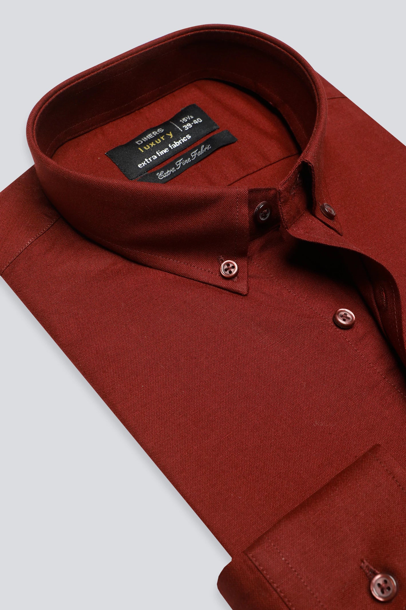 Maroon Plain Formal Shirt