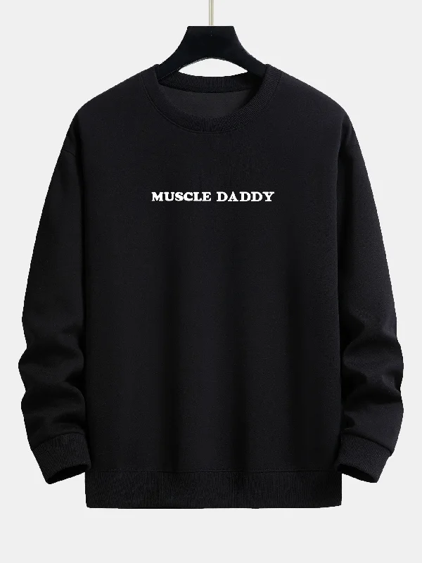 Muscle Daddy Print Relax Fit Sweatshirt