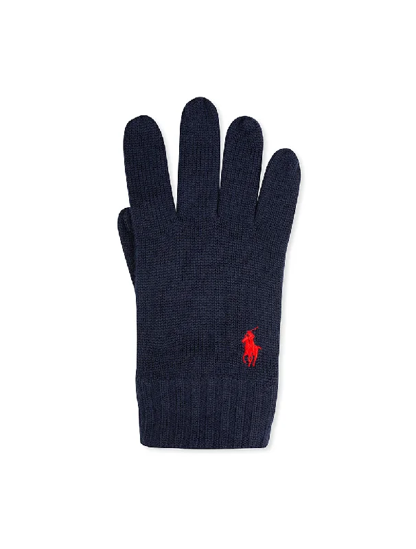 Merino Wool Gloves-Blue